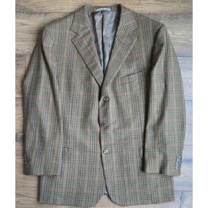 Ermenegildo Zegna 3 Button 100%‎ Wool Made in Switzerland Houndstooth Blazer 44R
